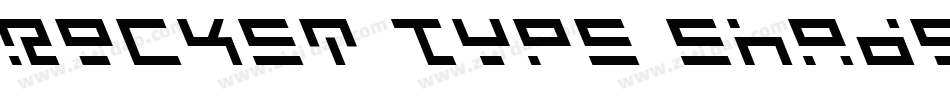 Rocket Type Shadow Italic字体转换